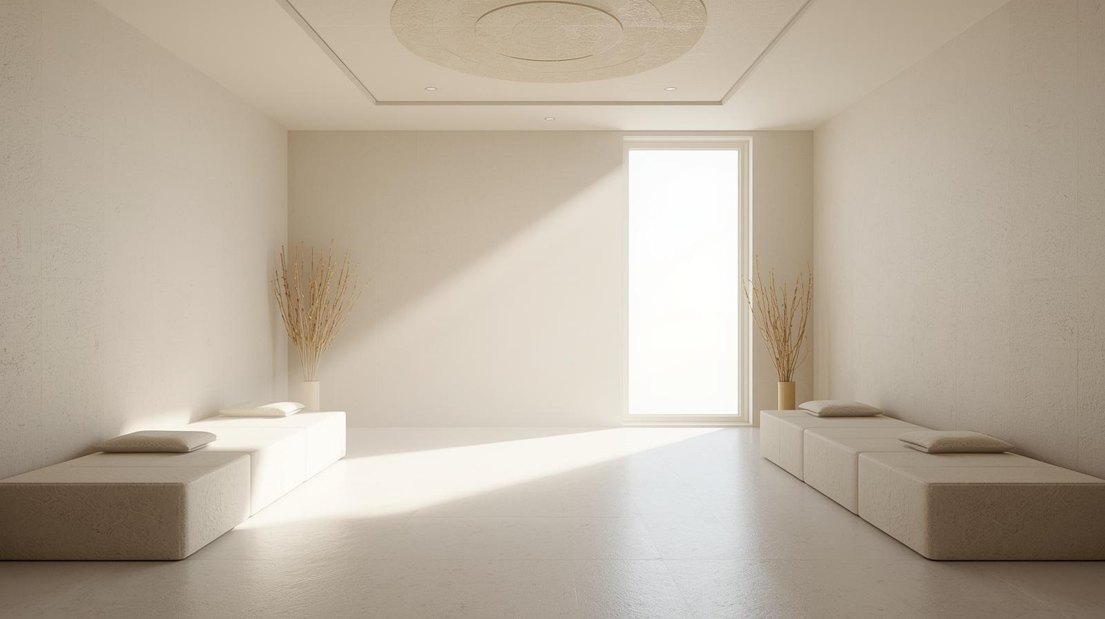 Ruhige, natürliche Atmosphäre zur Erkundung von Wohlbefinden